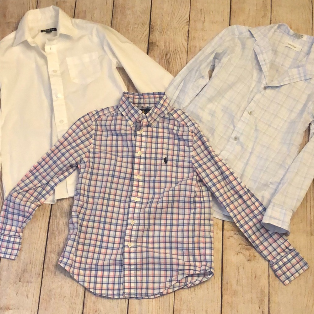 Boys Button Down Dress Shirts- 3